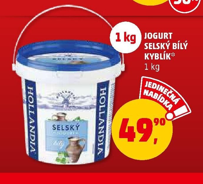 Jogurt selský bílý Kyblík