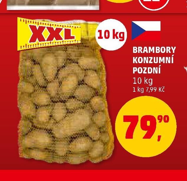 Brambory konzumní pozdní