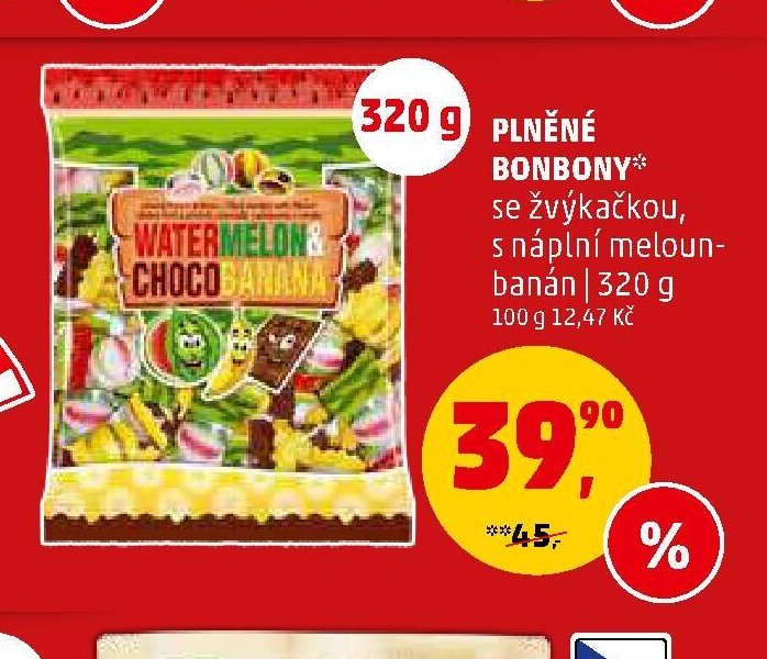 PLNĚNÉ BONBONY