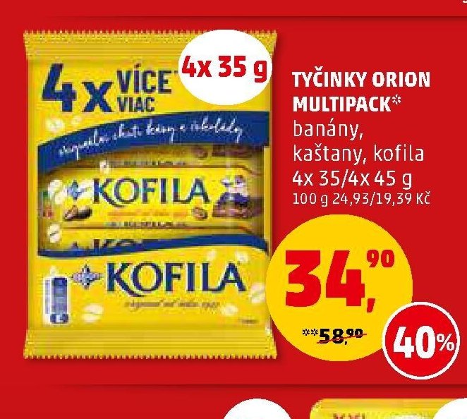 TYČINKY ORION MULTIPACK