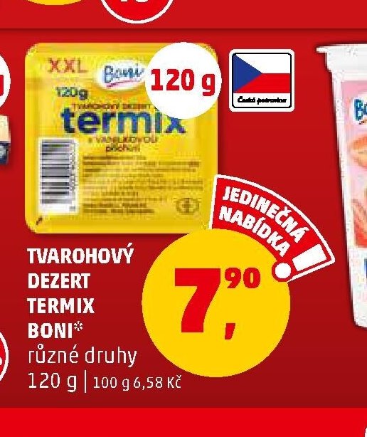 TVAROHOVÝ DEZERT TERMIX BONI