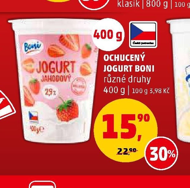 OCHUCENÝ JOGURT BONI