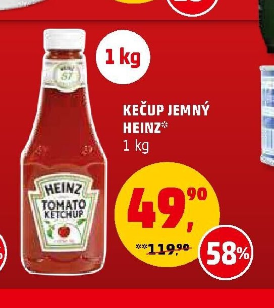 KEČUP JEMNÝ HEINZ 1 kg