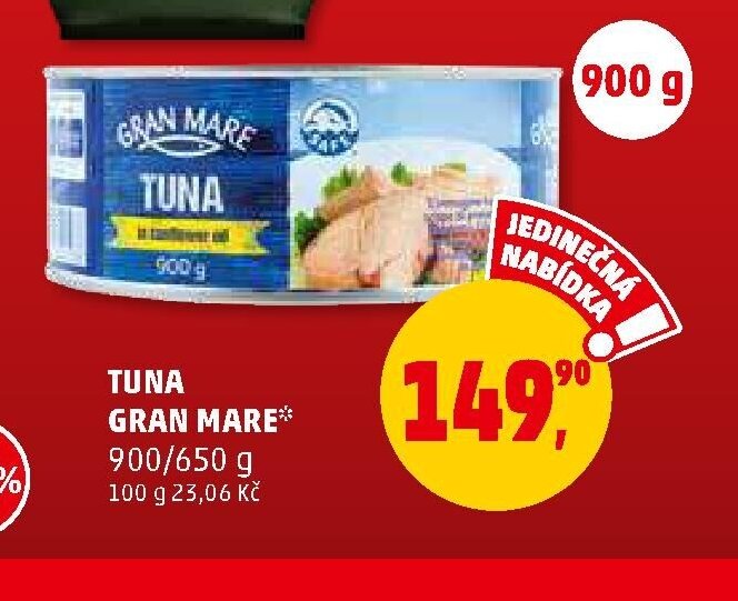 TUNA GRAN MARE 900/650 g
