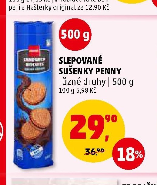 SLEPOVANÉ SUŠENKY PENNY