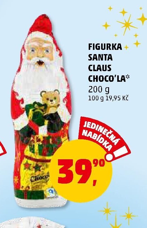 FIGURKA SANTA CLAUS CHOCO'LA