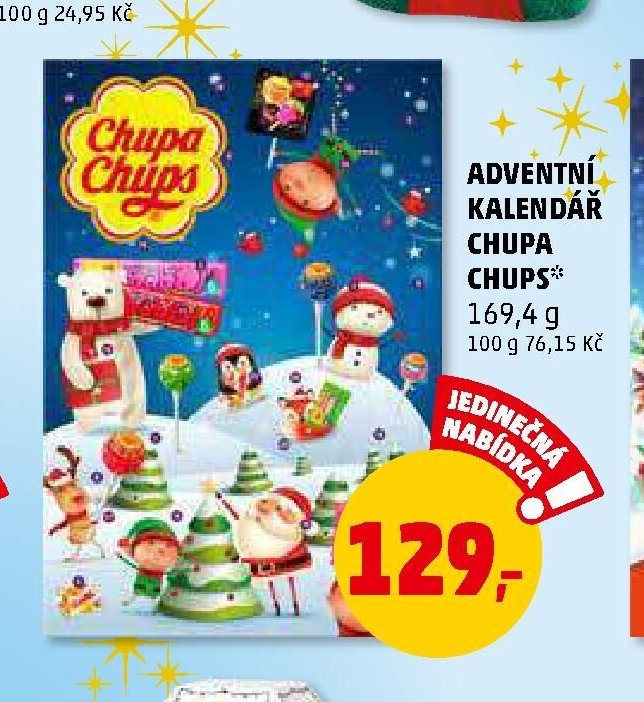 ADVENTNÍ KALENDÁŘ CHUPA CHUPS