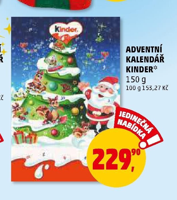 ADVENTNÍ KALENDÁŘ KINDER