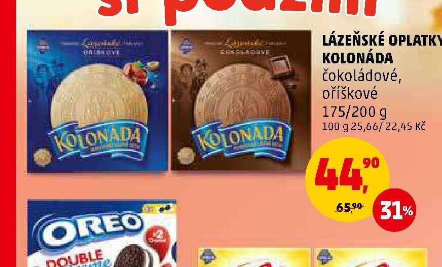Lázeňské oplatky Kolonáda