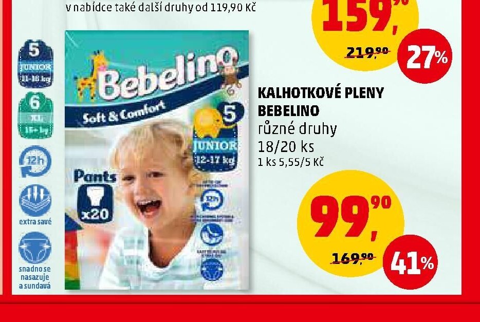 Kalhotkové pleny Bebelino