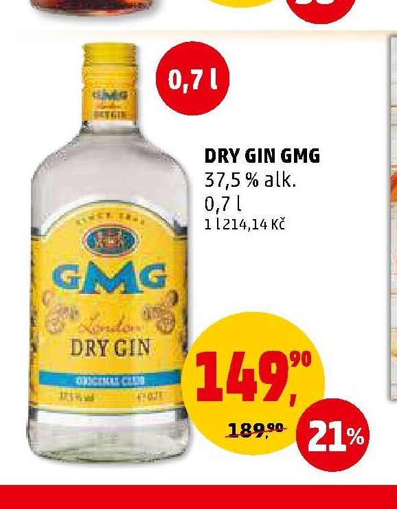 DRY GIN GMG