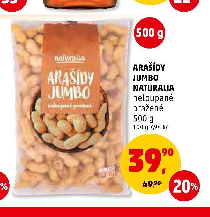 ARAŠÍDY JUMBO NATURALIA