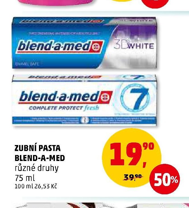ZUBNÍ PASTA BLEND-A-MED různé druhy