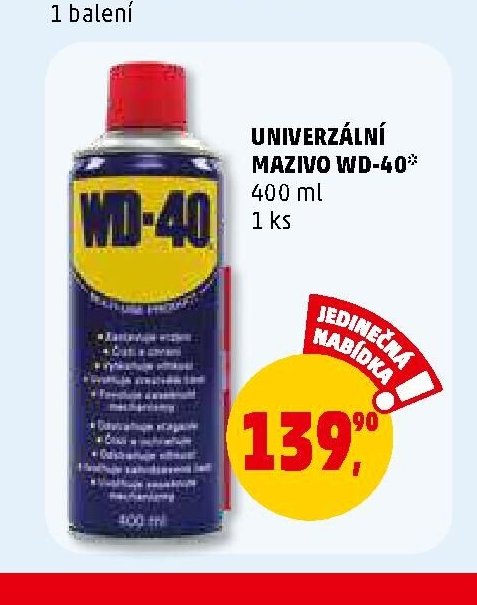 UNIVERZÁLNÍ MAZIVO WD-40