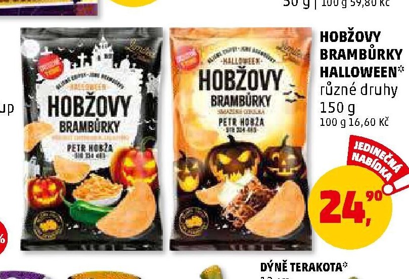 Hobžovy brambůrky Halloween