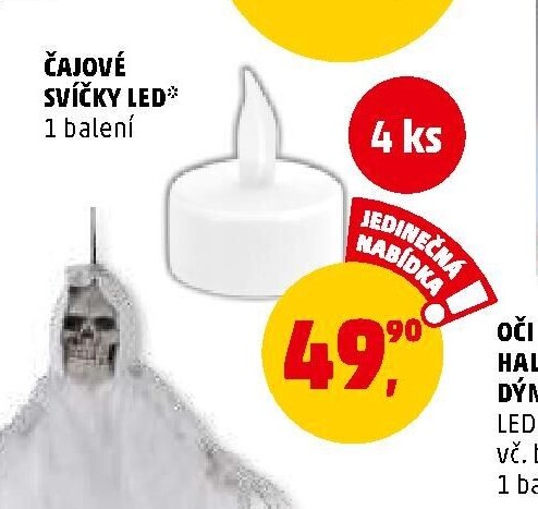 Čajové svíčky LED