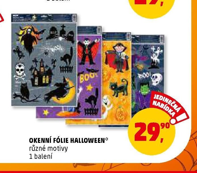 Okenní fólie Halloween