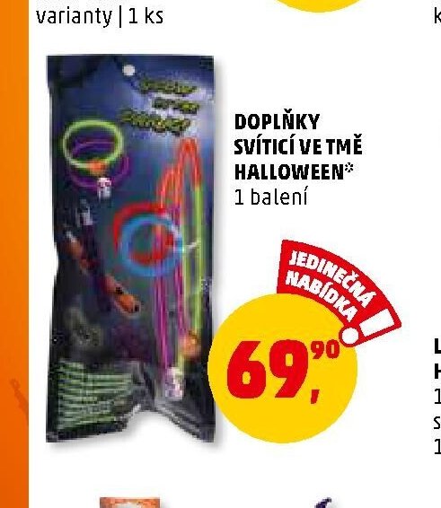 DOPLŇKY SVÍTÍCÍ VE TMĚ HALLOWEEN