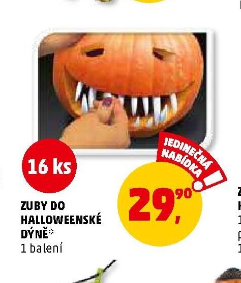 ZUBY DO HALLOWEENSKÉ DÝNĚ