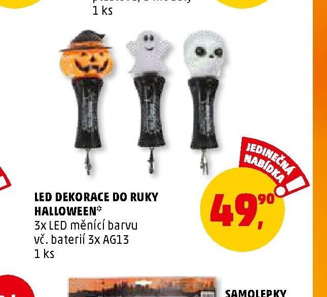 LED DEKORACE DO RUKY HALLOWEEN