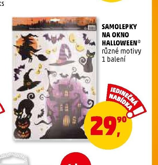 SAMOLEPKY NA OKNO HALLOWEEN