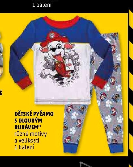 DĚTSKÉ PYŽAMO S DLOUHÝM RUKÁVEM