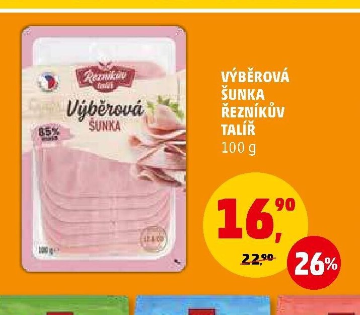 VÝBĚROVÁ ŠUNKA ŘEZNÍKŮV TALÍŘ