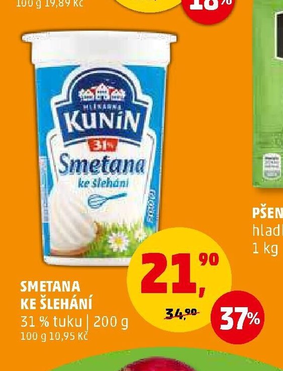 SMETANA KE ŠLEHÁNÍ