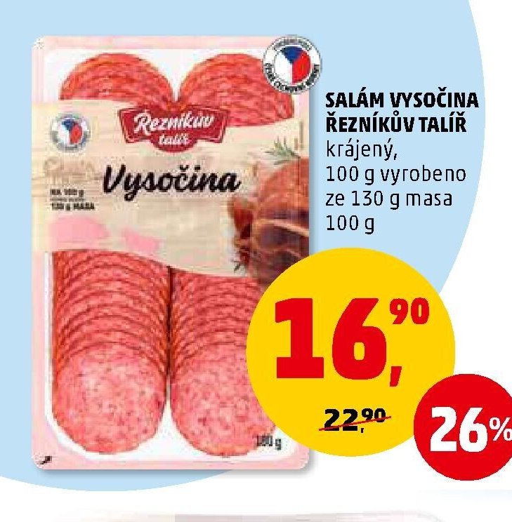 Salám Vysočina Řezníkův talíř