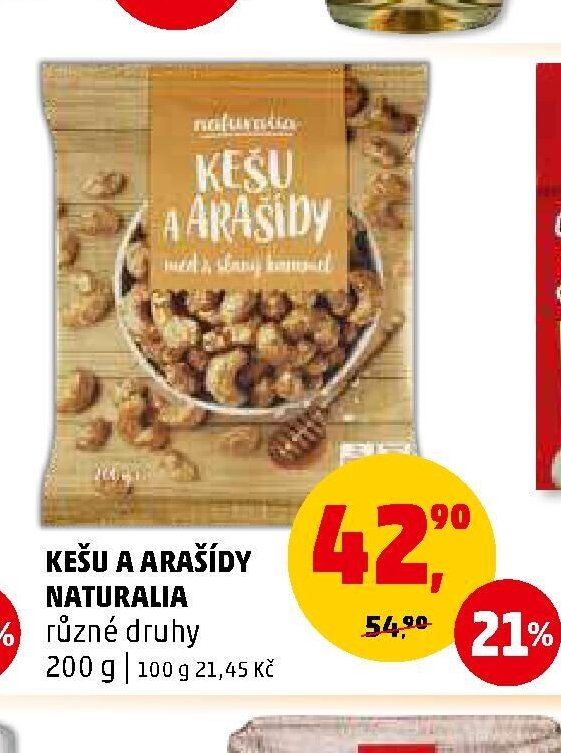 KEŠU A ARAŠÍDY NATURALIA