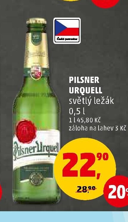 PILSNER URQUELL světlý ležák 0,5 l