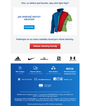 akční leták Sportisimo 9.10.2022-14.10.2022