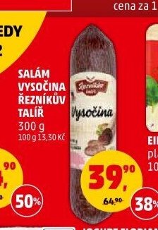 Salám Vysočina Řezníkův talíř