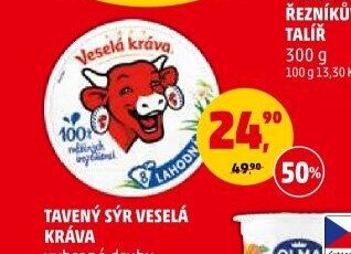 Tavený sýr Veselá kráva