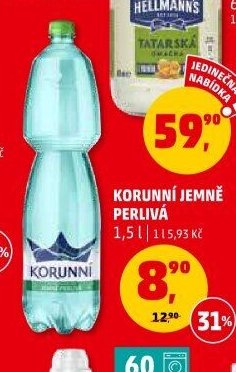 Korunní jemně perlivá