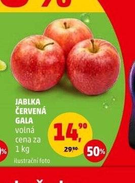 Jablka červená Gala