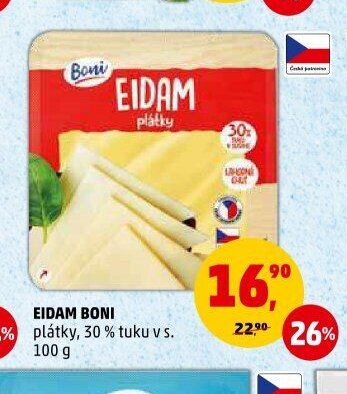 Eidam Boni plátky