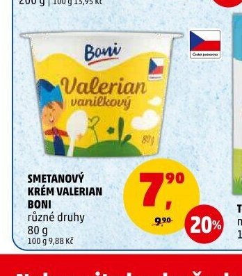 Smetanový krém Valerian Boni