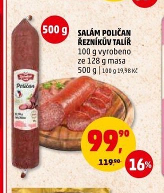 SALÁM POLIČAN ŘEZNÍKŮV TALÍŘ 500 g