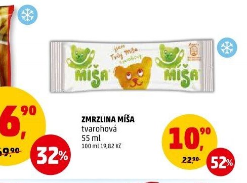 Zmrzlina Míša tvarohová