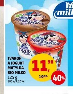 Tvaroh a jogurt Matylda Bio Milko