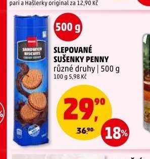 SLEPOVANÉ SUŠENKY PENNY