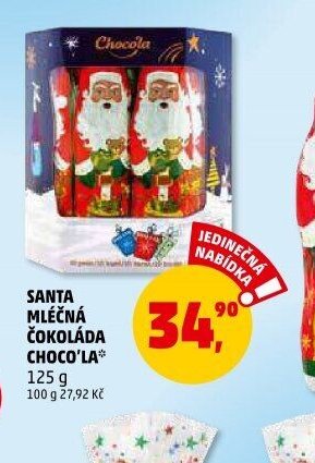 Santa mléčná čokoláda Choco'la