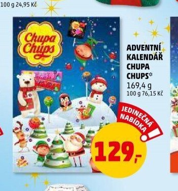 Adventní kalendář Chupa Chups