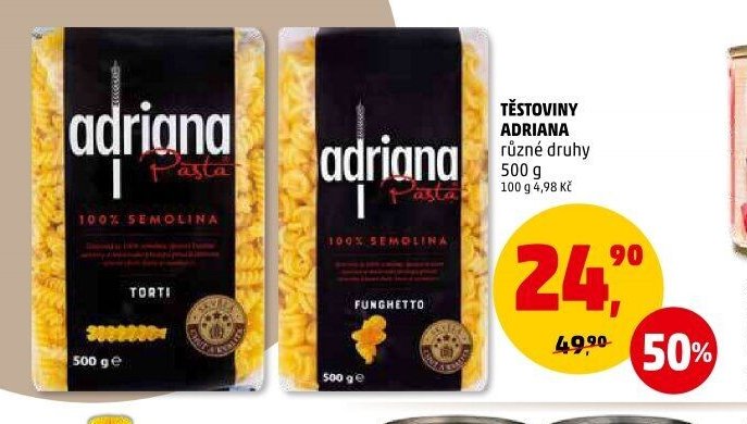 TĚSTOVINY ADRIANA různé druhy