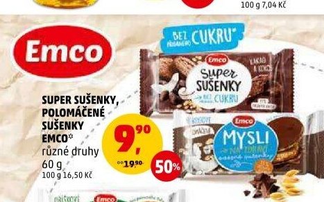 SUPER SUŠENKY, POLOMÁČENÉ SUŠENKY EMCO