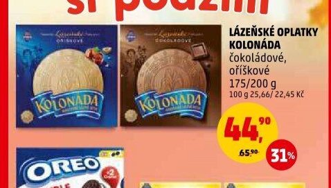 Lázeňské oplatky Kolonáda