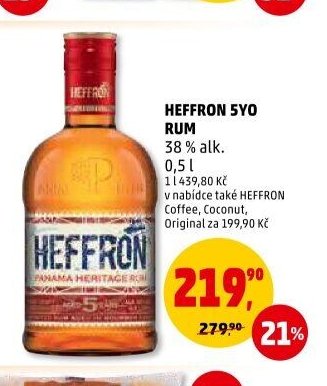 HEFFRON 5YO RUM