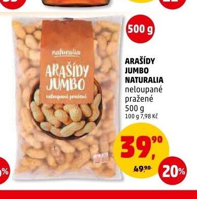 ARAŠÍDY JUMBO NATURALIA