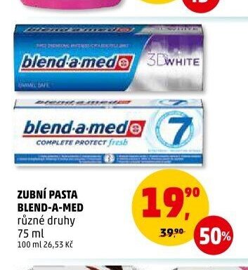 ZUBNÍ PASTA BLEND-A-MED různé druhy
